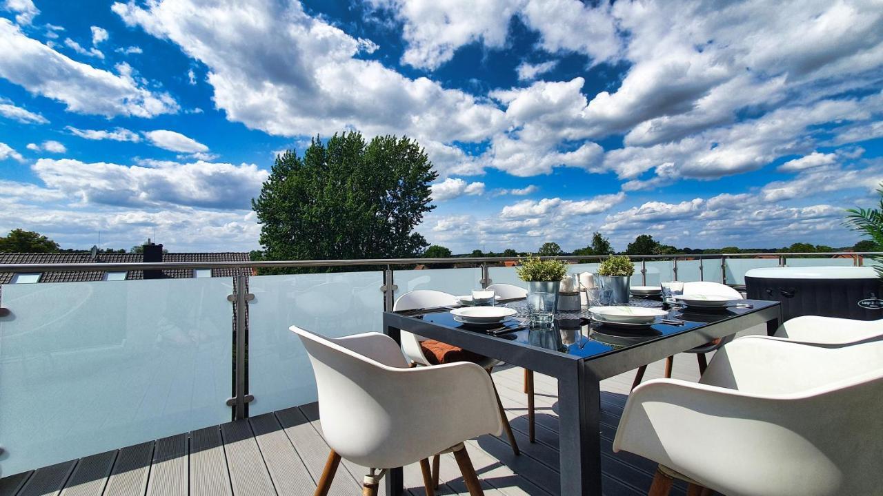 Penthouse Mit Whirlpool Im Herzen Von Niedersachsen Burgwedel  Eksteriør billede